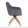 Заказать Стул кухонный Signal AZALIA D Velvet Bluvel 14 поворотный (серый/дуб) по цене 21 209 руб. в Новосибирске