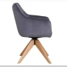 Заказать Стул кухонный Signal AZALIA D Velvet Bluvel 14 поворотный (серый/дуб) по цене 21 209 руб. в Новосибирске