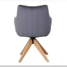 Заказать Стул кухонный Signal AZALIA D Velvet Bluvel 14 поворотный (серый/дуб) по цене 21 209 руб. в Новосибирске