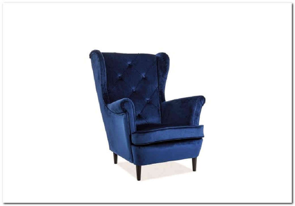 Заказать Кресло LADY Velvet Bluvel 86  Signal (темно-синий) по цене 47 283 руб. в Новосибирске