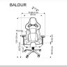 Заказать Кресло компьютерное HALMAR BALDUR серый/черный по цене 56 716 руб. в Новосибирске