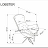 Заказать Кресло HALMAR LOBSTER бежевый/черный по цене 58 564 руб. в Новосибирске