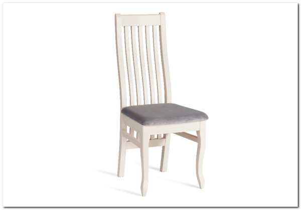 Заказать Стул DOLCE мягкое сидение бук, ivory white, велюр Tenerife Ultimate grey по цене 9 920 руб. в Новосибирске