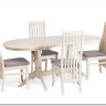 Заказать Стул DOLCE мягкое сидение бук, ivory white, велюр Tenerife Ultimate grey по цене 9 920 руб. в Новосибирске