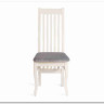 Заказать Стул DOLCE мягкое сидение бук, ivory white, велюр Tenerife Ultimate grey по цене 9 920 руб. в Новосибирске