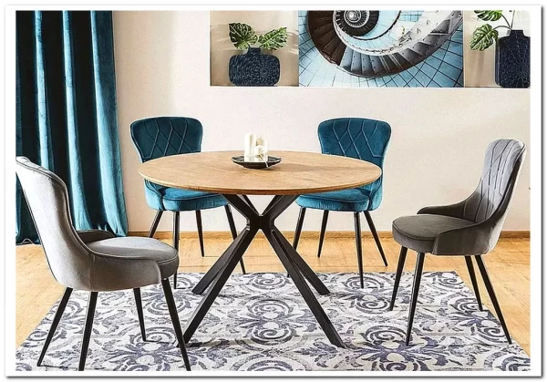 Заказать Стол обеденный Signal ASTER 120 (дуб/черный) по цене 28 728 руб. в Новосибирске