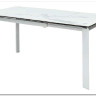Заказать Стол CORNER 120 MATTE STATUARIO Белый мрамор матовый керамика, стекло/ белый каркас по цене 59 400 руб. в Новосибирске