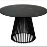 Заказать Стол TERNI 120 MATT BLACK MARBLE SOLID CERAMIC Черный мрамор матовый, керамика/Черный каркас по цене 65 925 руб. в Новосибирске