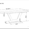 Заказать Стол обеденный Signal ARMANI Ceramic 160 раскладной (серый мат) по цене 136 474 руб. в Новосибирске