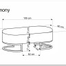 Заказать Скамья Halmar HARMONY (черный/белый/золотой) по цене 20 638 руб. в Новосибирске