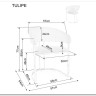 Заказать Стул кухонный Signal Tulipe Velvet Bluvel 22 (светло-бежевый/золотой) по цене 30 928 руб. в Новосибирске