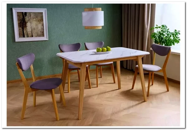 Заказать Стол обеденный Signal MARCUS 120 (эффект белого мрамора/дуб) по цене 24 746 руб. в Новосибирске