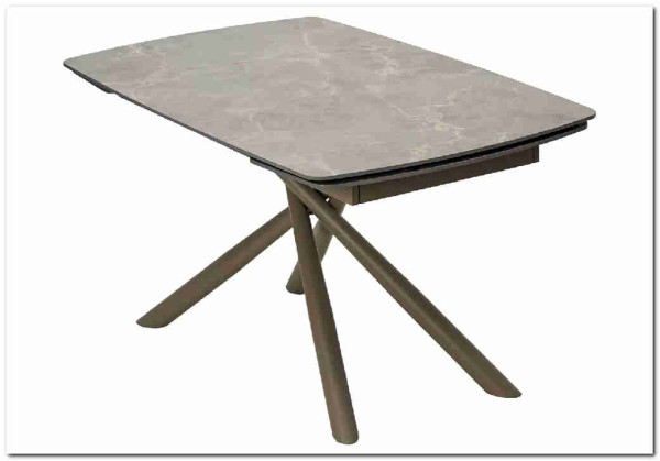 Заказать Стол RIVOLI 140 MATT LATTE STONE SOLID CERAMIC / TAUPE, DISAUR по цене 67 470 руб. в Новосибирске
