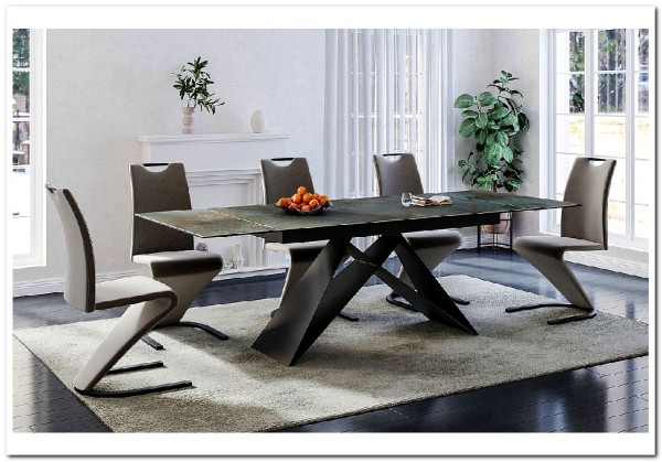 Заказать Стол обеденный Signal WESTIN Ceramic 160 раскладной (бирюзовый Ossido Verde/черный мат) по цене 152 669 руб. в Новосибирске