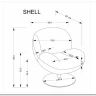 Заказать Кресло Halmar SHELL (кремовый) по цене 33 801 руб. в Новосибирске