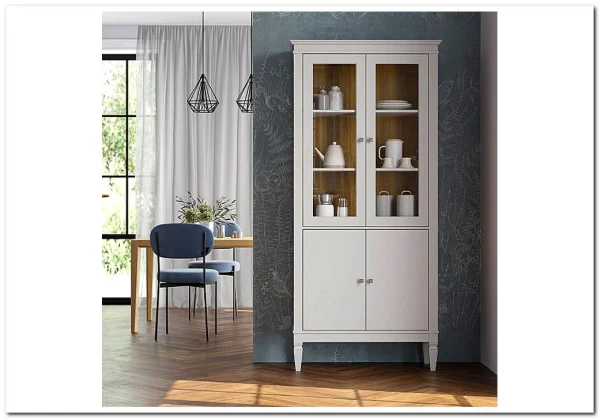 Заказать Шкаф для посуды Ольса-С 220 из массива сосны по цене 46 397 руб. в Новосибирске