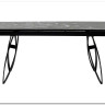 Заказать Стол PALERMO 180 TL-128 Испанская керамика черный контрастный мрамор / черный каркас, DISAUR по цене 63 750 руб. в Новосибирске