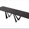 Заказать Стол RIETI 200 NERO KL-116 Черный мрамор матовый, итальянская керамика/ черный каркас по цене 130 300 руб. в Новосибирске