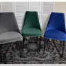 Заказать Стул NEPAL-P ЗЕЛЕНЫЙ 19 велюр/ черный каркас по цене 7 100 руб. в Новосибирске