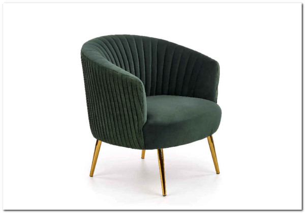 Заказать Кресло CROWN  Halmar (темно-зеленый/золотой) по цене 29 786 руб. в Новосибирске