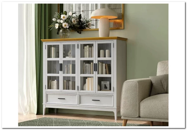 Заказать Шкаф для посуды Квадро-С 42 из массива сосны по цене 75 840 руб. в Новосибирске