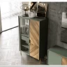 Заказать Витрина Siena REG1W1D1S дымчатый зеленый/дуб вотан BRW по цене 25 090 руб. в Новосибирске