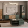 Заказать Витрина Siena REG1W1D1S дымчатый зеленый/дуб вотан BRW по цене 25 090 руб. в Новосибирске