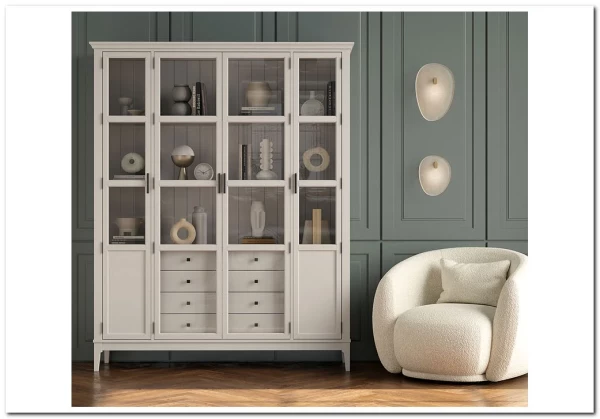 Заказать Шкаф для книг Квадро-С 422С/04 из массива сосны по цене 129 540 руб. в Новосибирске