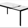 Заказать Стол CORNER 120 MATTE STATUARIO Белый мрамор матовый керамика, стекло/ черный каркас, DISAUR по цене 59 400 руб. в Новосибирске