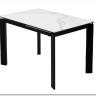 Заказать Стол CORNER 120 MATTE STATUARIO Белый мрамор матовый керамика, стекло/ черный каркас, DISAUR по цене 59 400 руб. в Новосибирске