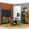 Заказать Витрина Siena REG1W1D дымчатый зеленый/дуб вотан BRW по цене 37 810 руб. в Новосибирске