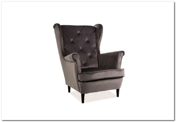 Заказать Кресло LADY Velvet Bluvel 14  Signal (серый) по цене 47 283 руб. в Новосибирске