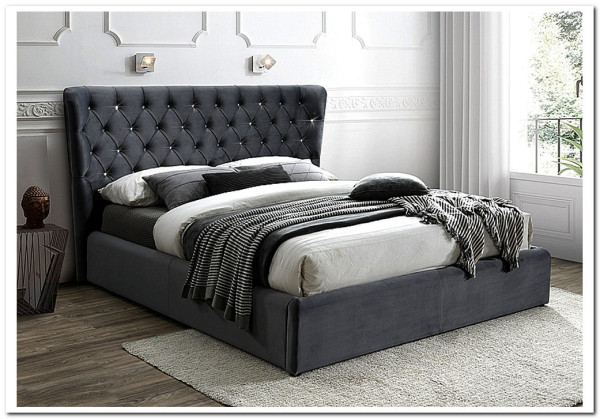 Заказать Кровать Signal CARVEN VELVET BLUVEL 14 (серый) 160/200 по цене 87 225 руб. в Новосибирске