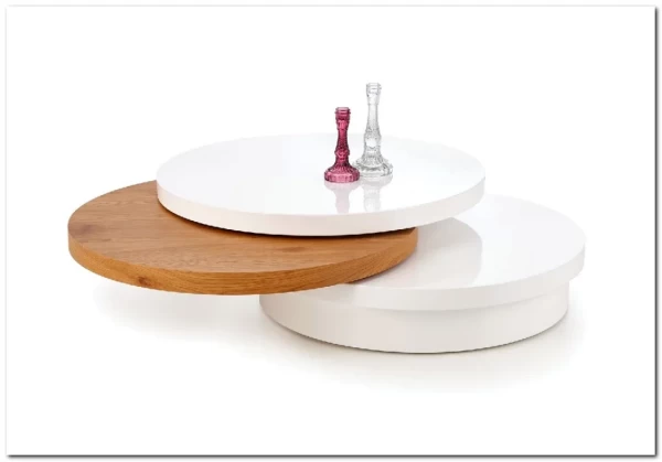 Заказать Стол журнальный Halmar MICHELLE (белый/дуб золотой) по цене 47 003 руб. в Новосибирске