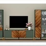 Заказать Витрина Siena REG1W1D/140 дымчатый зеленый/дуб вотан BRW по цене 29 450 руб. в Новосибирске