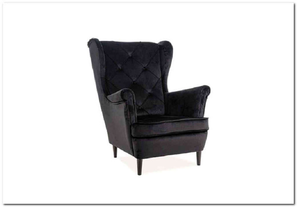 Заказать Кресло LADY Velvet Bluvel 19  Signal (черный) по цене 47 283 руб. в Новосибирске
