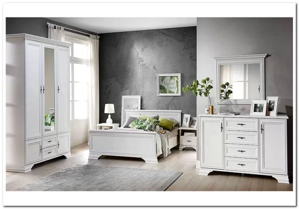 Заказать Мебель для спальни Кентаки БРВ белая по цене 140 150 руб. в Новосибирске