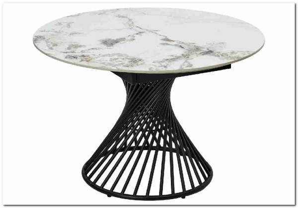Заказать Стол BUENO 120 GLOSS GOLDEN JADE SOLID CERAMIC / BLACK, DISAUR по цене 110 000 руб. в Новосибирске
