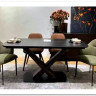 Заказать Стол BLANCO 160 MATT BLACK MARBLE SOLID CERAMIC / Орех, DISAUR по цене 102 000 руб. в Новосибирске