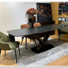 Заказать Стол BLANCO 160 MATT BLACK MARBLE SOLID CERAMIC / Орех, DISAUR по цене 102 000 руб. в Новосибирске