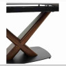 Заказать Стол BLANCO 160 MATT BLACK MARBLE SOLID CERAMIC / Орех, DISAUR по цене 102 000 руб. в Новосибирске