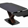 Заказать Стол BLANCO 160 MATT BLACK MARBLE SOLID CERAMIC / Орех, DISAUR по цене 102 000 руб. в Новосибирске