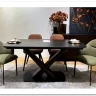 Заказать Стол BLANCO 160 MATT BLACK MARBLE SOLID CERAMIC / Орех, DISAUR по цене 106 800 руб. в Новосибирске