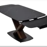 Заказать Стол BLANCO 160 MATT BLACK MARBLE SOLID CERAMIC / Орех, DISAUR по цене 106 800 руб. в Новосибирске