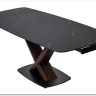Заказать Стол BLANCO 160 MATT BLACK MARBLE SOLID CERAMIC / Орех, DISAUR по цене 106 800 руб. в Новосибирске