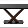 Заказать Стол BLANCO 160 MATT BLACK MARBLE SOLID CERAMIC / Орех, DISAUR по цене 106 800 руб. в Новосибирске