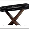 Заказать Стол BLANCO 160 MATT BLACK MARBLE SOLID CERAMIC / Орех, DISAUR по цене 106 800 руб. в Новосибирске