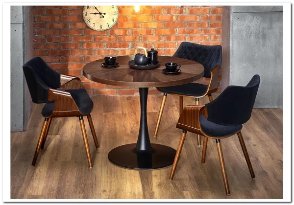 Заказать Стол обеденный Halmar CARMELO (орех/черный) по цене 29 439 руб. в Новосибирске