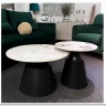 Заказать Комплект Halmar MAGNETA, 2 стола журнальных (белый мрамор/черный) по цене 20 425 руб. в Новосибирске