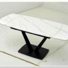 Заказать Стол ALATRI 120 MATT WHITE MARBLE SINTERED STONE / BLACK по цене 75 200 руб. в Новосибирске